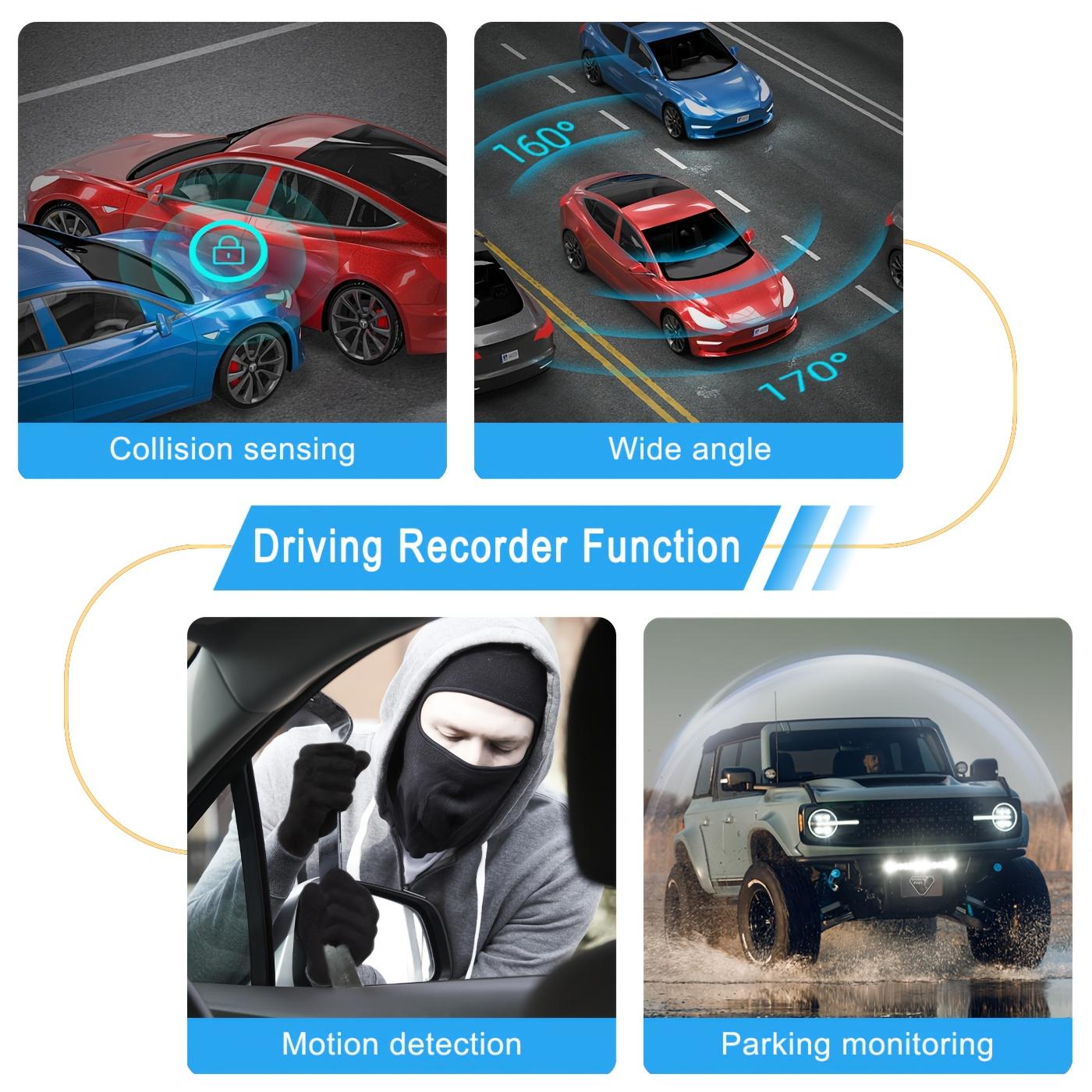 360° 4-Channel 1080P Ultimate Security Dash Cam Kit — 1080P Front, 720P Side & Rear Cameras — Super Night Vision, WDR, G-Sensor, Loop Recording, Optional Memory Card & Lenses — Safe Driving Black Box