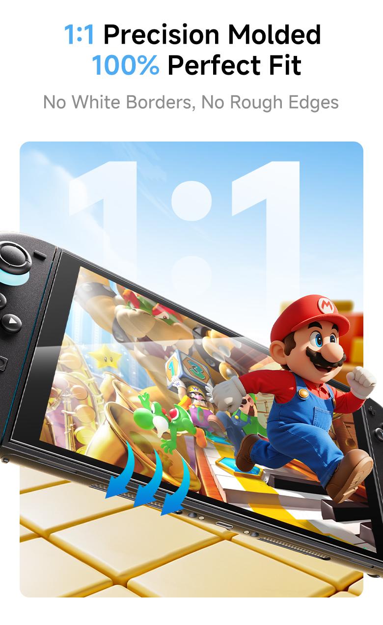 MAGIC JOHN Auto-Alignment OneTouch for Nintendo Switch 2 Screen Protector 7.9'' 2025 Tempered Glass, Accessories, 30 seconds Installation, Bubble Free, Anti-Scratch, Touch Sensitive, Ultra-Clear MAGIC JOHN Auto-Alignment OneTouch for Nintendo Switch 2 Screen Protector 7.9'' 2025 Tempered Glass, Accessories, 30 seconds Installation, Bubble Free, Anti-Scratch, Touch Sensitive, Ultra-Clear