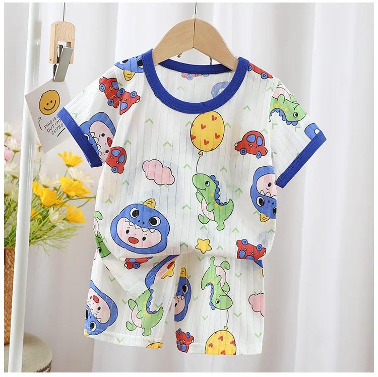 Baby Clothes New Summer Children's Clothing Children's Short Sleeved Shorts Suit Boys Girls Cotton T-shirts