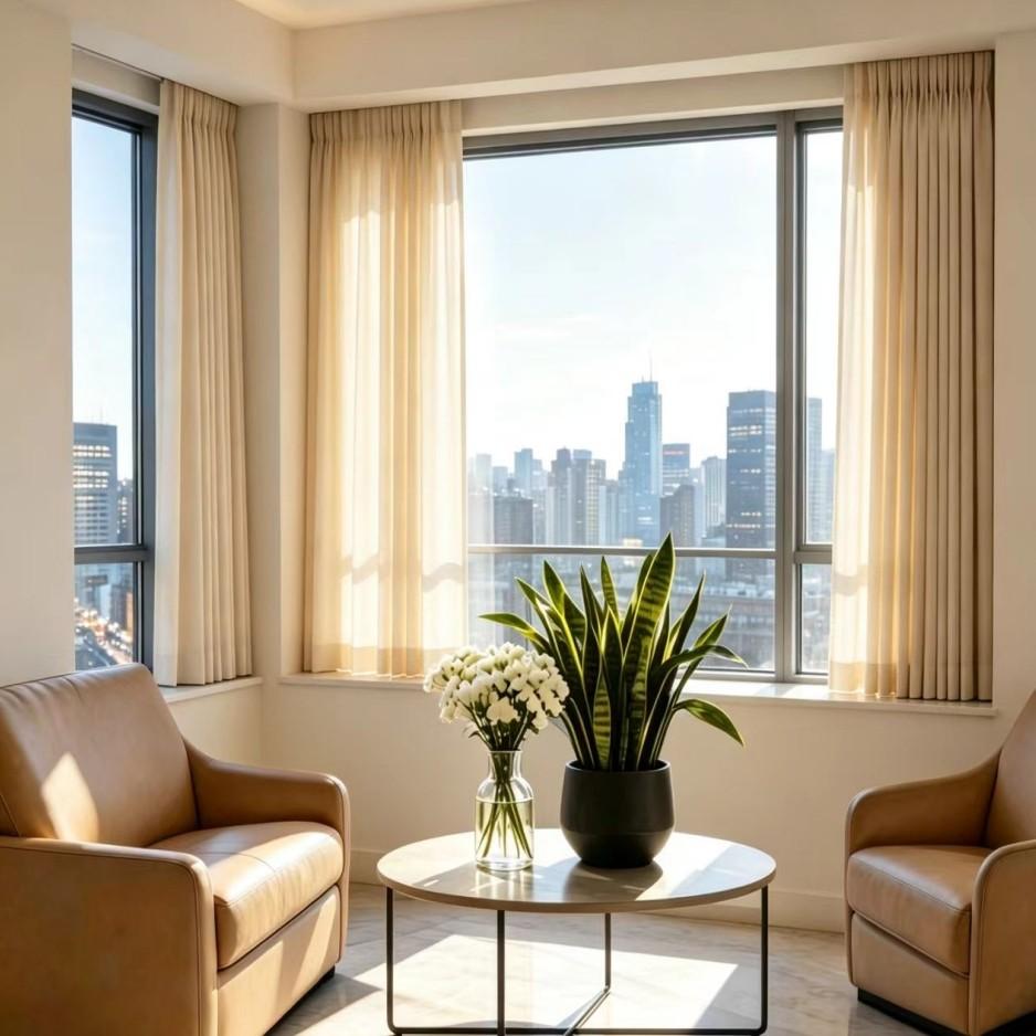 1pc French Cream Dreamy Sheer Curtain, Living Room Lazy Style, Lightweight Fabric, Fits French, Wood Styles, Cozy Atmosphere