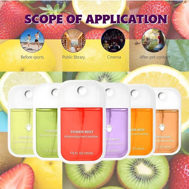 6pcs/box Alcohol-Free Hand Sanitizer, Moisturizing & Non-Sticky, Essential for Kids & Home, 6 Fragrances Daily Use