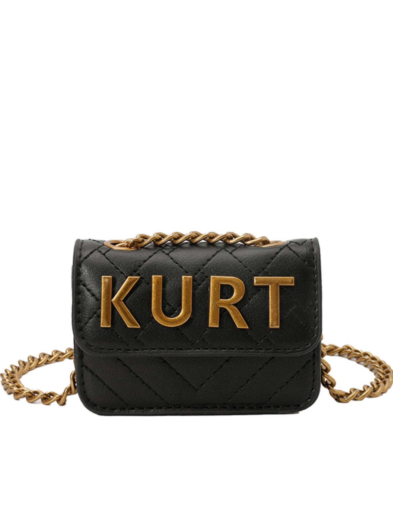 Women's PU Colorblock Crossbody Shoulder Bag, Retro Chain Design Magnetic Closure Letter Decor, Ideal for Parties & Casual, Handbag Shoulder Bag