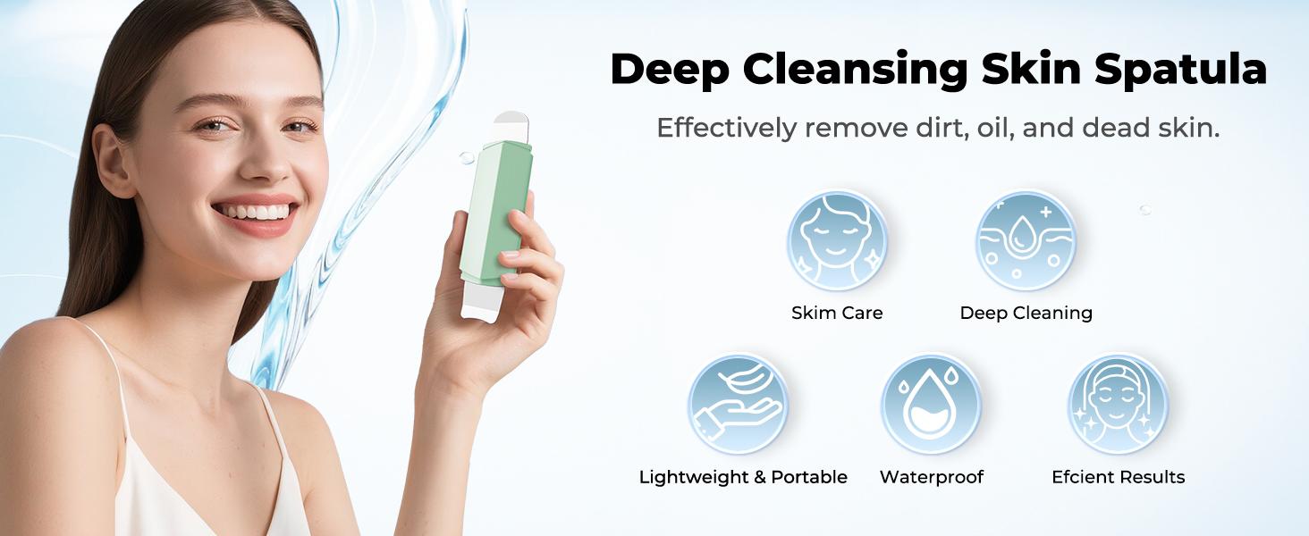 Blackhead remover, suitable for nasal pores, dual-head facial scraping board and pore cleaner, deep facial cleansing, U-shaped and round widened head design, unisex skincare tool (green): beauty and personal care