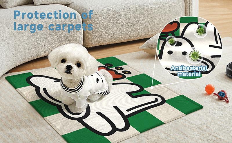 Ice Silk Cooling Pet Mat – Washable, Non-Slip, Use as Bed, Crate Pad or Potty Mat for Dogs & Cats