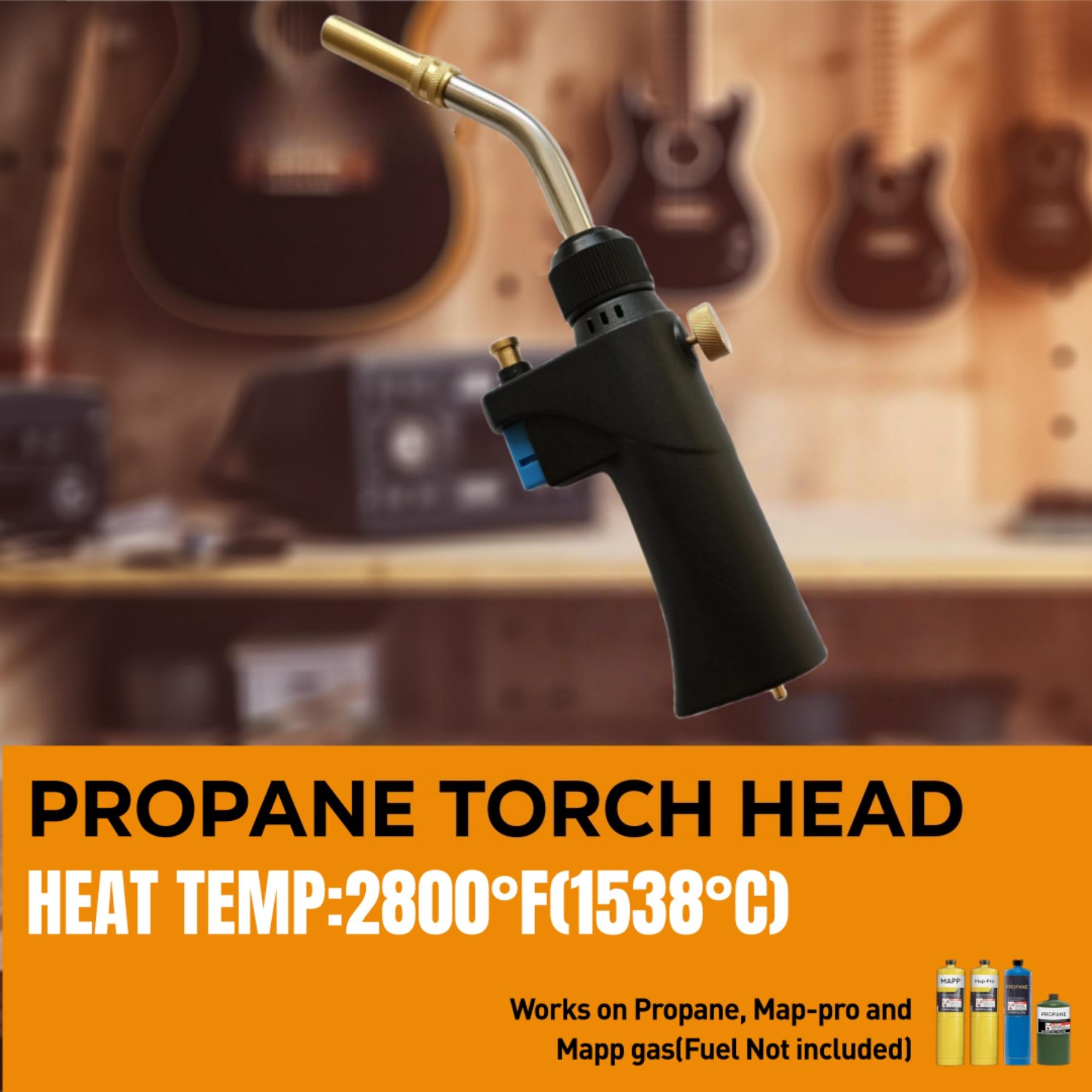 Propane Torch Head with Ergonomic Handle, Portable Trigger Start Gas Torch, Mapp Propane Map Gas Burner, Welding Soldering Ignition Cooking(Fuel Not included) Propane Torch Head with Ergonomic Handle, Portable Trigger Start Gas Torch, Mapp Propane Map Gas Burner, Welding Soldering Ignition Cooking(Fuel Not included)