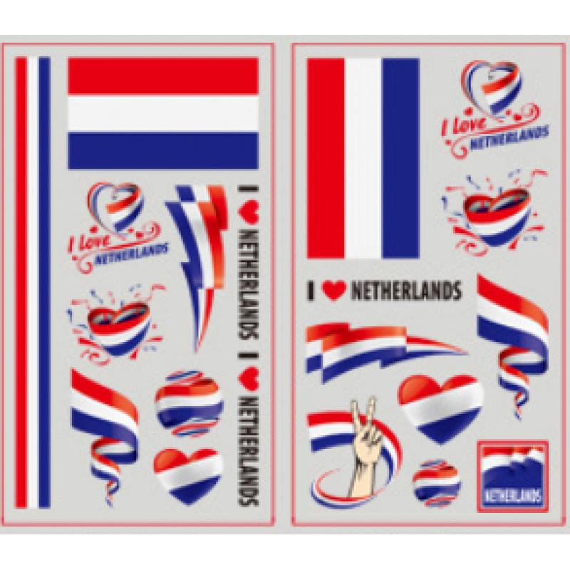 5 sets/10 national flag tattoo stickers, temporary stickers for fans' parties of world football, national flags, marathon events, etc