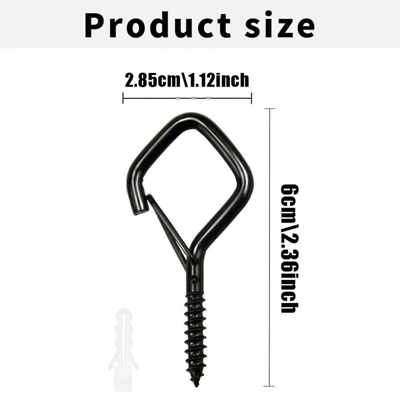 35pcs Safety Screw Eye Hooks, Durable Rust-Resistant Metal Ceiling Hooks, Wall Hooks for Hanging, Ideal for Hanging Plants, Cups, Wind Chimes, Bird Feeders, Outdoor String Lights, 2.36 Inches