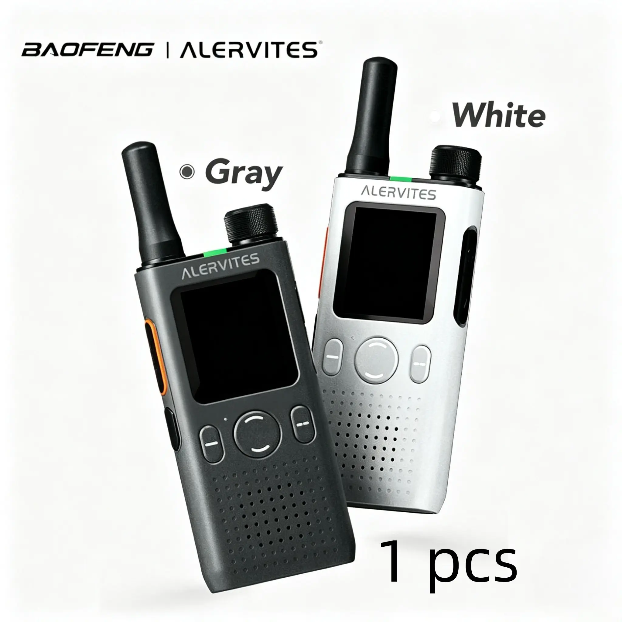 ALERVITES AT1 (MADE BY BAOFENG) Upgraded Version 5G POC Radio, 5000km Unlimited Distance Nationwide Intercom, Lifetime Free No Hidden Fees/ Encrypted Chat/ APP Network & GPS, for Outdoor/Camping/Hunting/Logistics/Fleets/Construction/Security/Hotels
