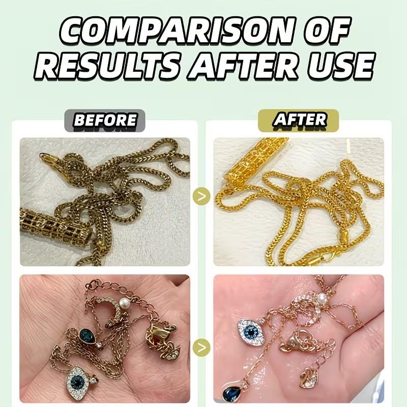 Jewelry Renovation Solution, Quick Fix for, Silver Color, Pearls, Diamonds, Portable, Upgraded Nozzle, Improved Formula, Jokjok Brand