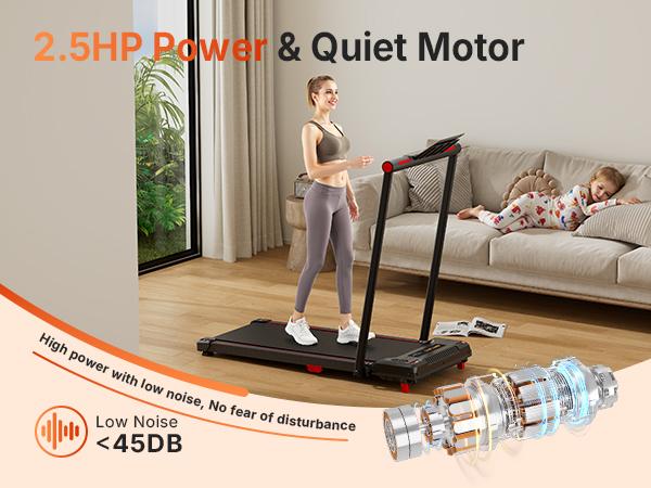 【StepIntoSpring】Treadmill with Handrails, Incline Walking Pad, Treadmills Home, 330 lbs Capacity, Under Desk, Indoor Mini Exercise Equipment with Remote Control, Portable, Compact, Collapsible, Quiet, Treadmill with LED Display , Office Use, Pro mix