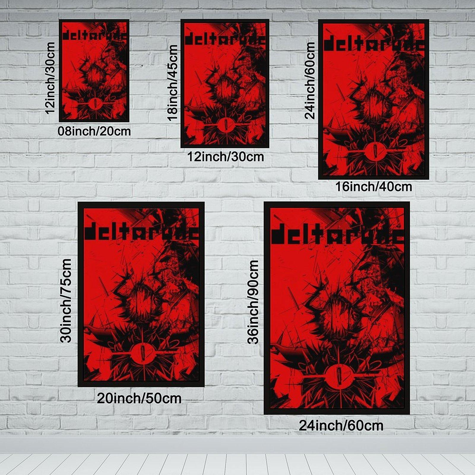 Deltarune Game Poster, Canvas Painting Creative Design Print, Video Game Wall Art, Gaming Room Decor, Gamer Gift, Bedroom Wall Decor, Dorm Room Poster, Living Room Art, Hallway Decor, Kitchen Wall Art, Mural, Gift for Video Game Lovers