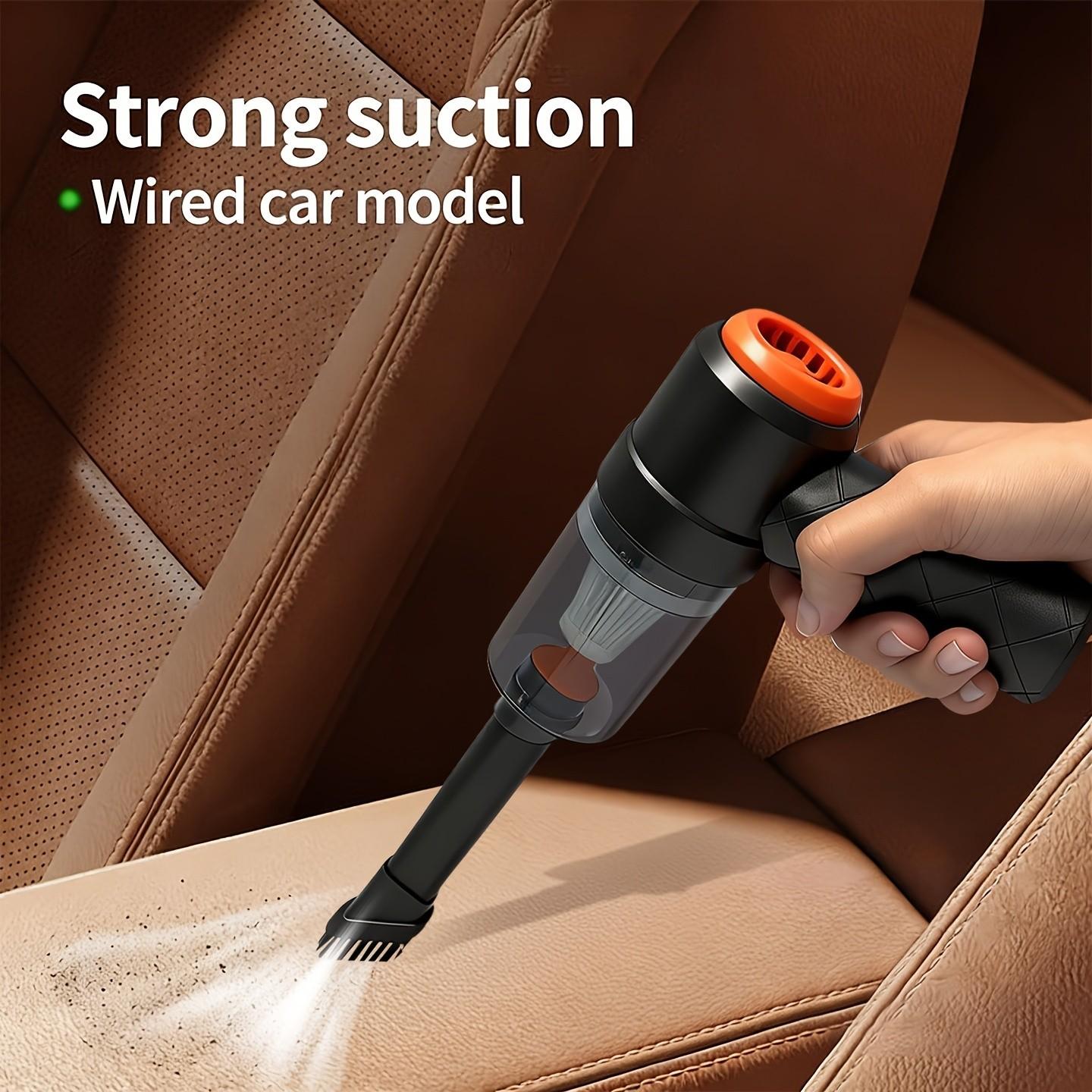 Mini Portable Car Vacuum Cleaner, High-Power Cordless Rechargeable Auto Vacuum with Multi-Function Suction and Blowing, Ideal for Home, Office and Pet Care, Car Cleaning Supplies