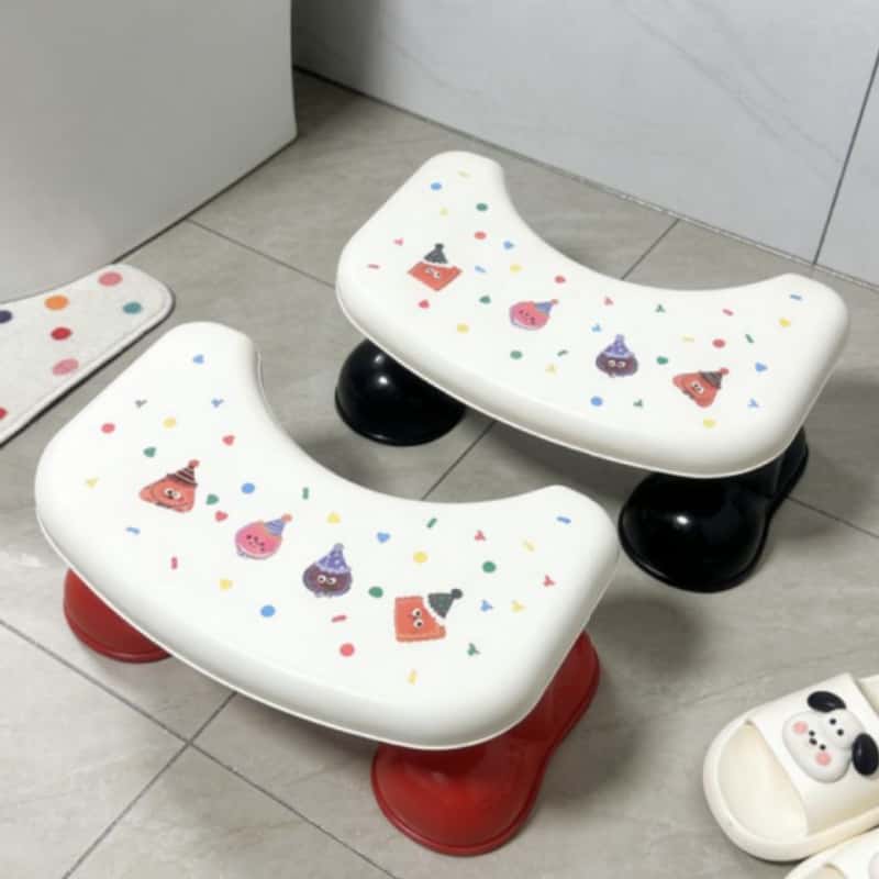2026 New Model 15.35'x9.84'x6.3' Toilet Stool, Adult Toilet Seat Stool, Removable, Footrest Stool, Thickened Plastic Anti-Slip Toilet Stool, Squatting Stool, Home Use Stool, Suitable for Foot Rest, Portable Toilet Stool, Toilet Aid, Fits Various Room T