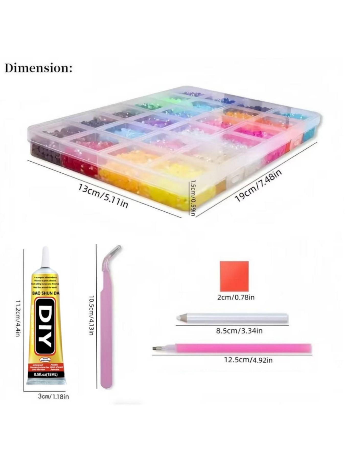 24000pcs 24 Colors Jelly Rhinestones, bedazzling kit rhinestone 3mm Multicolor Resin Flat Back Gems, DIY Craft Kit for Jewelry Making, Decorative Accessories