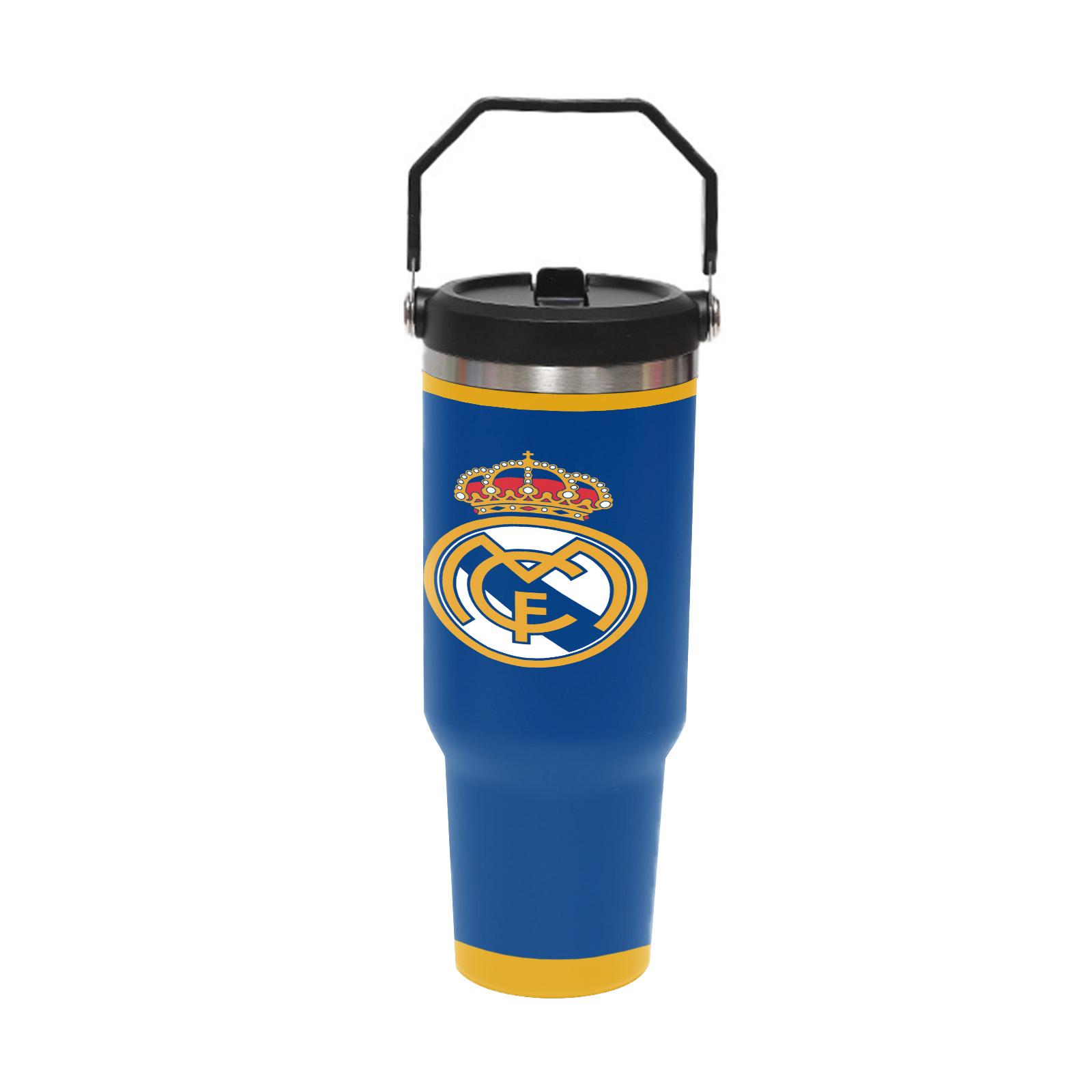 1 Pc Thermal Mug 30oz Skinny Tumbler With Handle And Lid, Double Wall Vacuum Cup, Leak Proof Insulated Mug, Keeps Hot 12 Hours Cold 24 Hours, Royal Style Fan Travel Mug For Coffee Tea, Gift For Men Women Sports Fans Holiday Premium Use