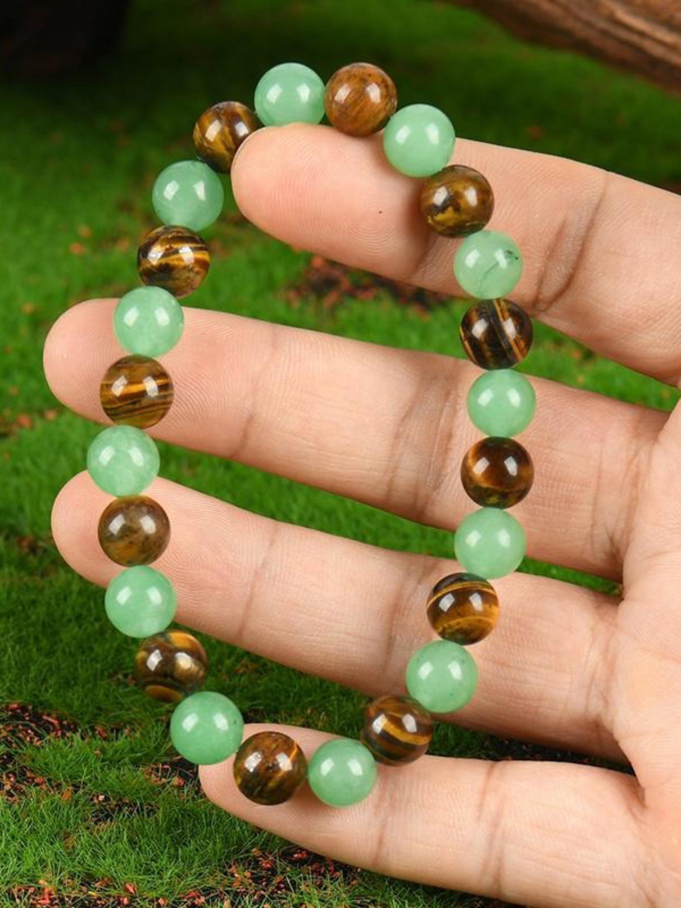 Attract Wealth Bracelet with Glass Design, Blue Handwoven Friendship Style, Symbolizes Luck and Protection, Fashionable Energy Balance Accessory, High Quality Bracelet