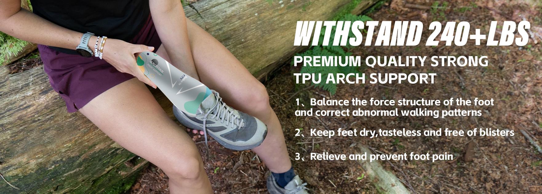 High Arch Support Orthotic Insoles For Men Women,Plantar Fasciitis Insoles,Work Boot Insoles For Standing All Day,Shock Absorbing Heavy Duty Support Relief Foot Pain,Orthotic Flat Feet,Heightening Insole,Chef,Food Service,Shoe Inserts,Sweat Footwear