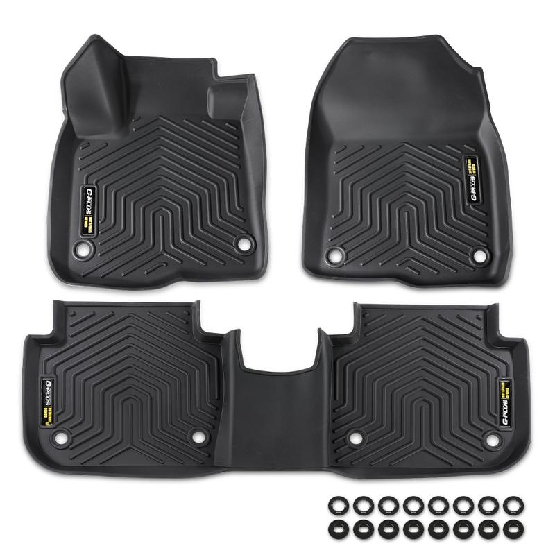 CROSSDESIGN Fit For 2023-2024 Honda CR-V CRV TPE Car Floor Mats All Season Liners 3PCS