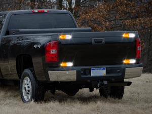 Nilight 8PCS Led Strobe Lights with Controller 12V 24V Sync Feature Amber White Strobe Light 12 LED Surface Mount Lights with Strobe Controller for Vehicle Car Truck RV ATV