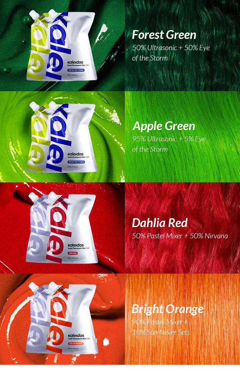 Kaleidos Semi-Permanent Hair Color / 8 fl oz, Haircare & Styling, High Impact, Hair-Rejuvenating, Hydrates & Strengthens