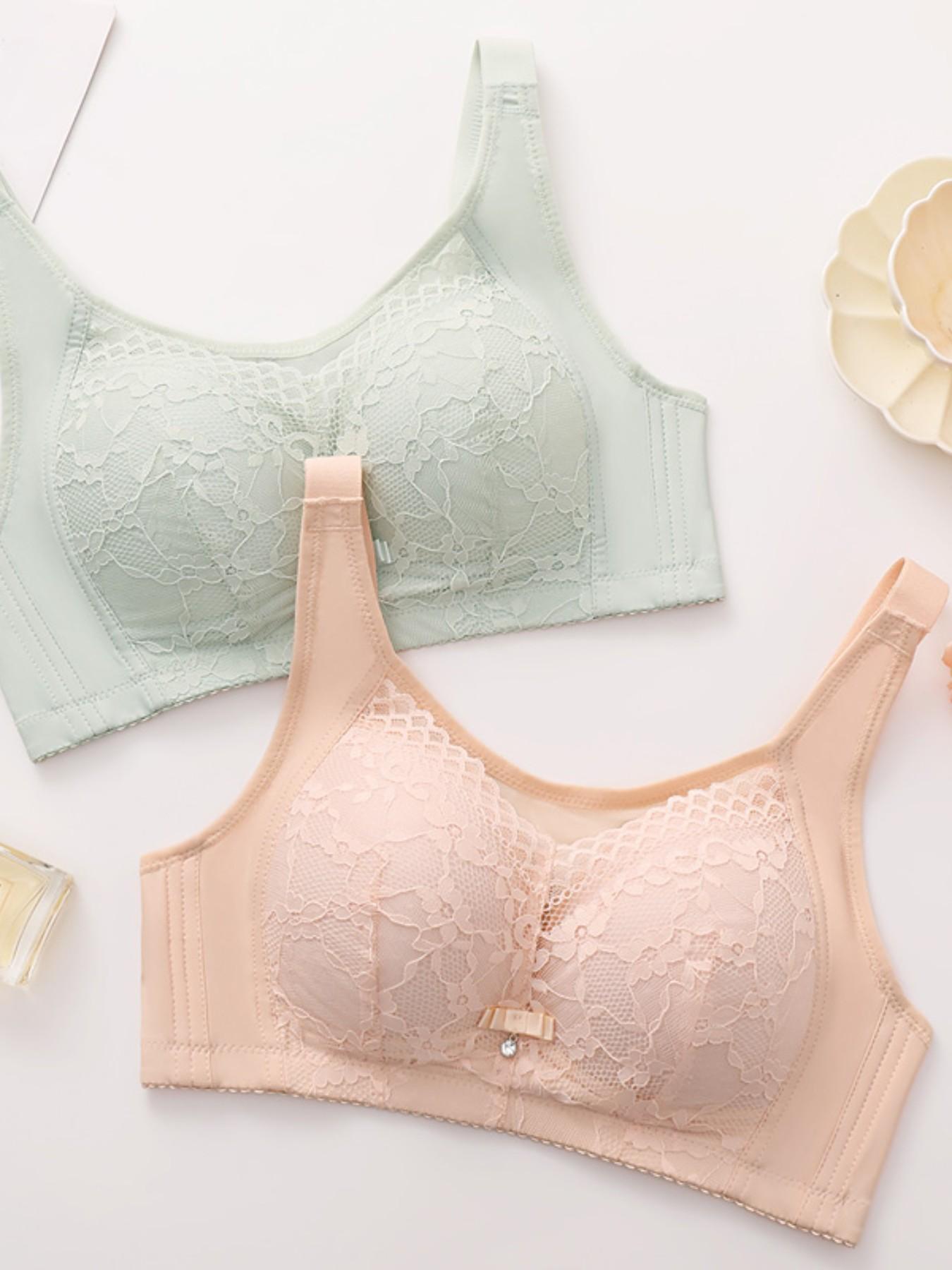 Comfortable Breathable Backless Chic Bralette Set, Large Bust Concealer, Anti-Sagging, Fixed Cups, No Magnetic, No Steel Ring, 5 Pieces