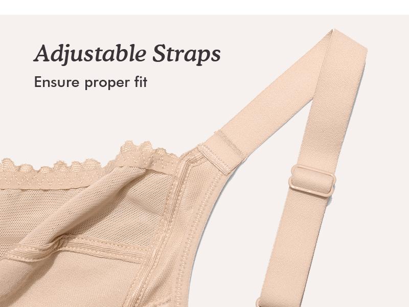 DELIMIRA Women's Front Closure Bras Posture Full Coverage Plus Size Lace Underwire Unlined Bra SpringStatements DELIMIRA Women's Front Closure Bras Posture Full Coverage Plus Size Lace Underwire Unlined Bra SpringStatements