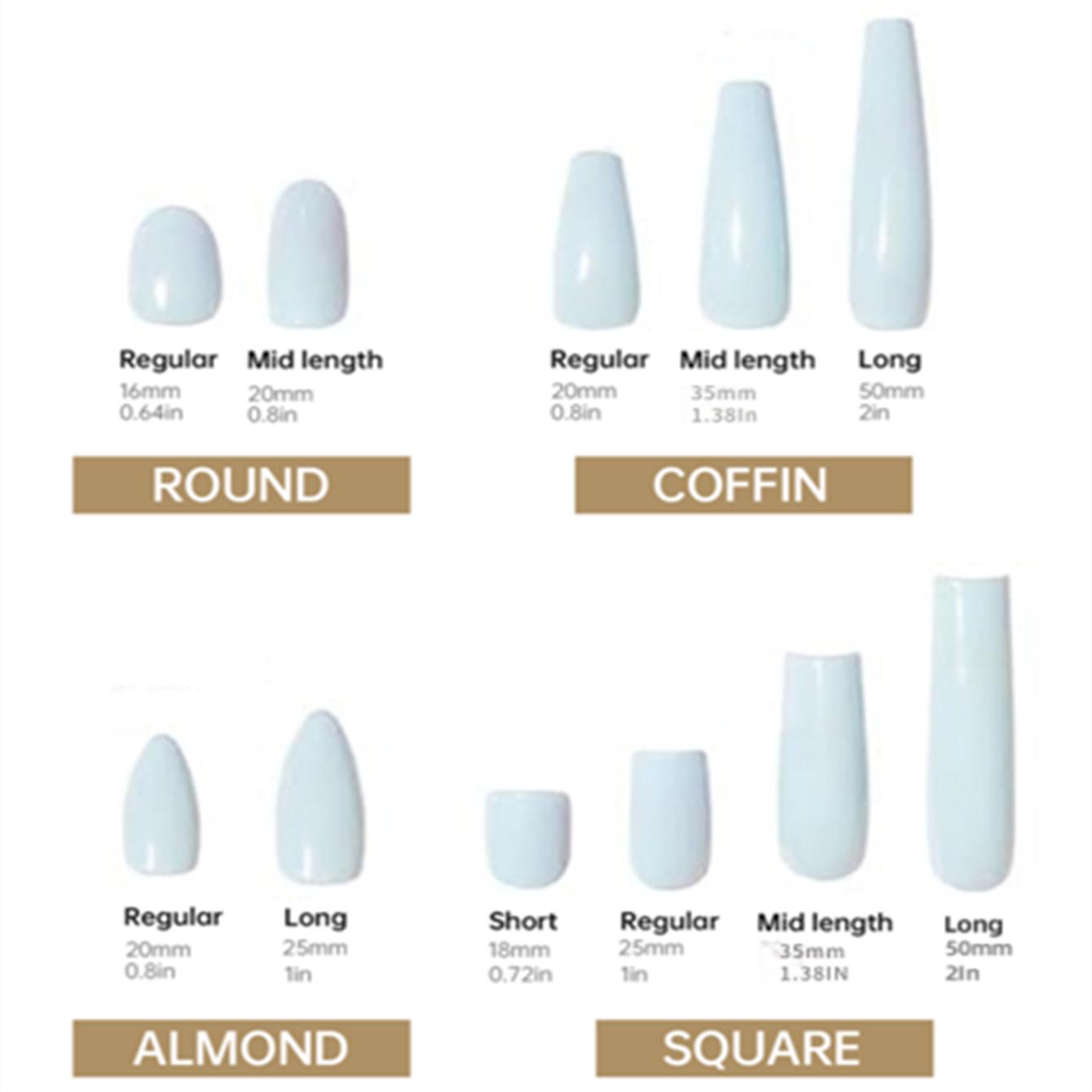 Nailrosy 10pcs XL Acrylic Handmade Press-On Nail Kit - Easy-Apply Extra-Long Glossy Fake Tips, Gel Polish, Rhinestone Accents, Nail Art Design (Boxed Beauty Product), Press On Nails