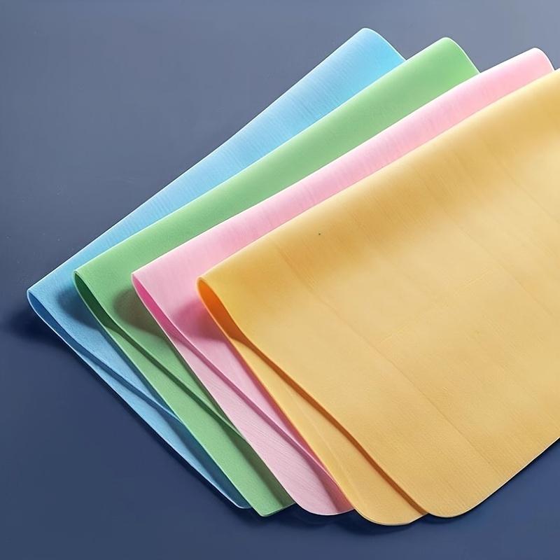 Premium 6-Pack Shammy Cloth for Car Drying or Daily Cleaning Reusable Cleaning Cloths Absorbent Detailing Cloth Super Absorbent Suede Towel Reusable Shammy Towel for Car - Scratch-Free Car Drying Towel No Water Marks