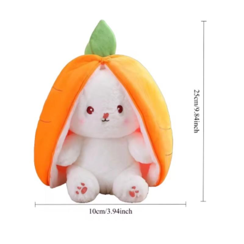 Cute Fruit Rabbit Plush Pillow Toy, Adorable Filled Doll, Perfect Gift for Girls, Birthday Present, Room Decoration
