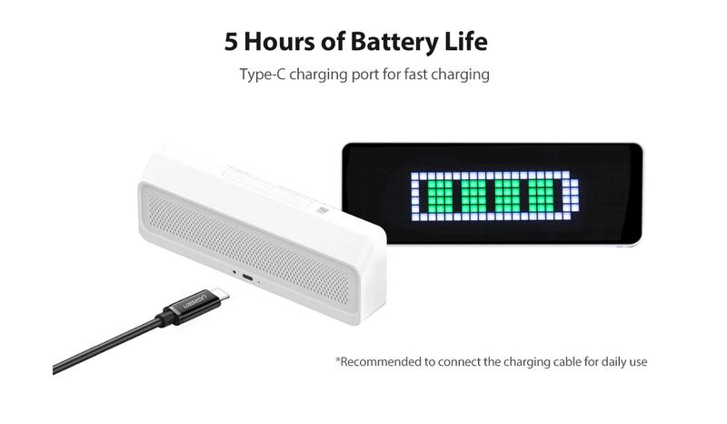 ULANZI TC001 Smart Pixel Clock - Social Media Counter - Digital Alarm Clock with Weather - Awtrix Simulator - Retro Pixel Art Scoreboard Pomodoro Clock Bedside Gaming Room & Office Decor, White