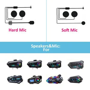 Motorcycle, Motorbike Helmet Headset Accessories, Microphone and Speaker, Wireless Audio Cable Adapter, Plug & Play USB-C Headset Converter for Y10/Y12/X10/YP10/P10 Helmets, Phone Call/Speech Control, for Smartphones/Tablets/Laptops, Cable Only