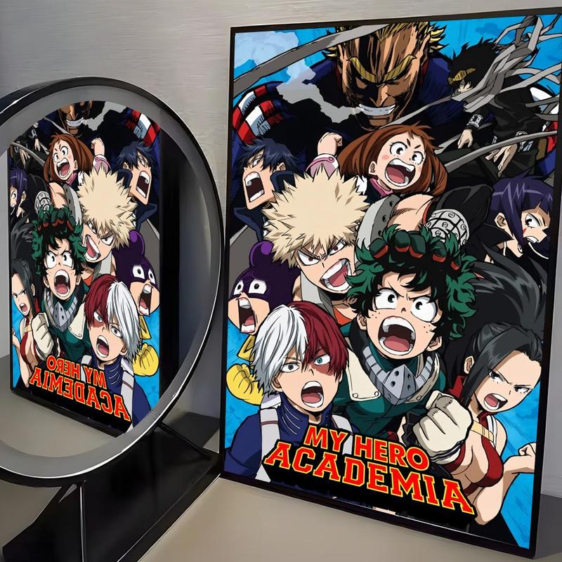 PIKPAKA Anime Midoriya Izuku My Hero Academia Cool Poster Self-Adhesive HD Wall Poster – Easy Stick & No-Residue Peel, Waterproof & Durable Art Print for Bedroom, Living Room, Dorm Decor, Perfect for Quick Makeovers and Aesthetic Room Transformation