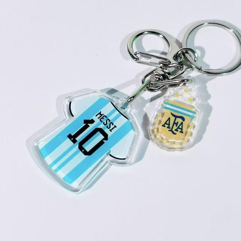 2026 World Cup Style Jersey Keychain, Messi Neymar Ronaldo Mbappe, Fashion Accessory, Sports Memorabilia, Unique Gift Idea