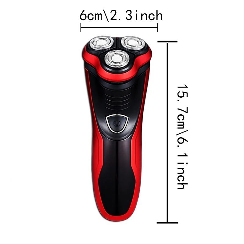 New men's wireless rotary electric shaver with pop-up trimmer, waterproof, suitable for both dry and wet use, lithium-ion battery, suitable for holiday gift giving, Cordless Waterproof Shaver, Waterproof Shaver Grooming