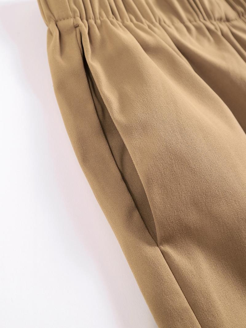 Women's Mid-Waist 3D Pocket Work Pants, Versatile Casual Trousers, Perfect for Sports and Leisure, Stylish and Comfortable