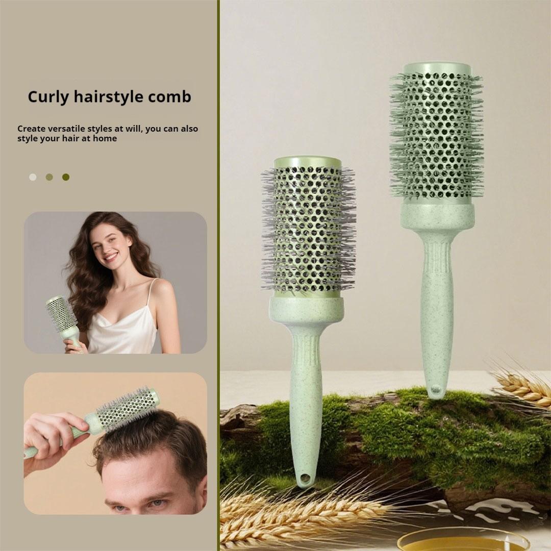 Ceramic Coated/Ionic Thermal Barrel, Anti-Static Heat-Resistant,Non-electronic, Self-Standing Round Quick Styling Brush, Great Blowout,Blowout Volume, Wave Styler