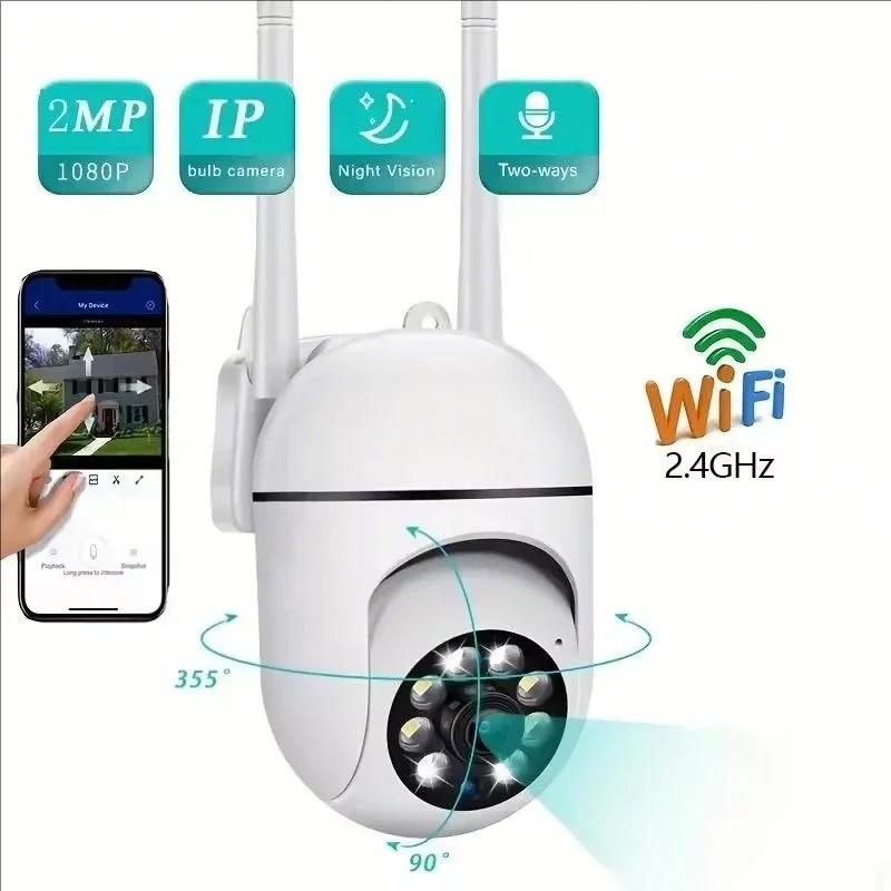 8mp Wi-Fi Ip Outdoor Wireless Security Camera, 4x Zoom, Ai Human Tracking, Two-Way Audio, HD Night Vision, Color Camera