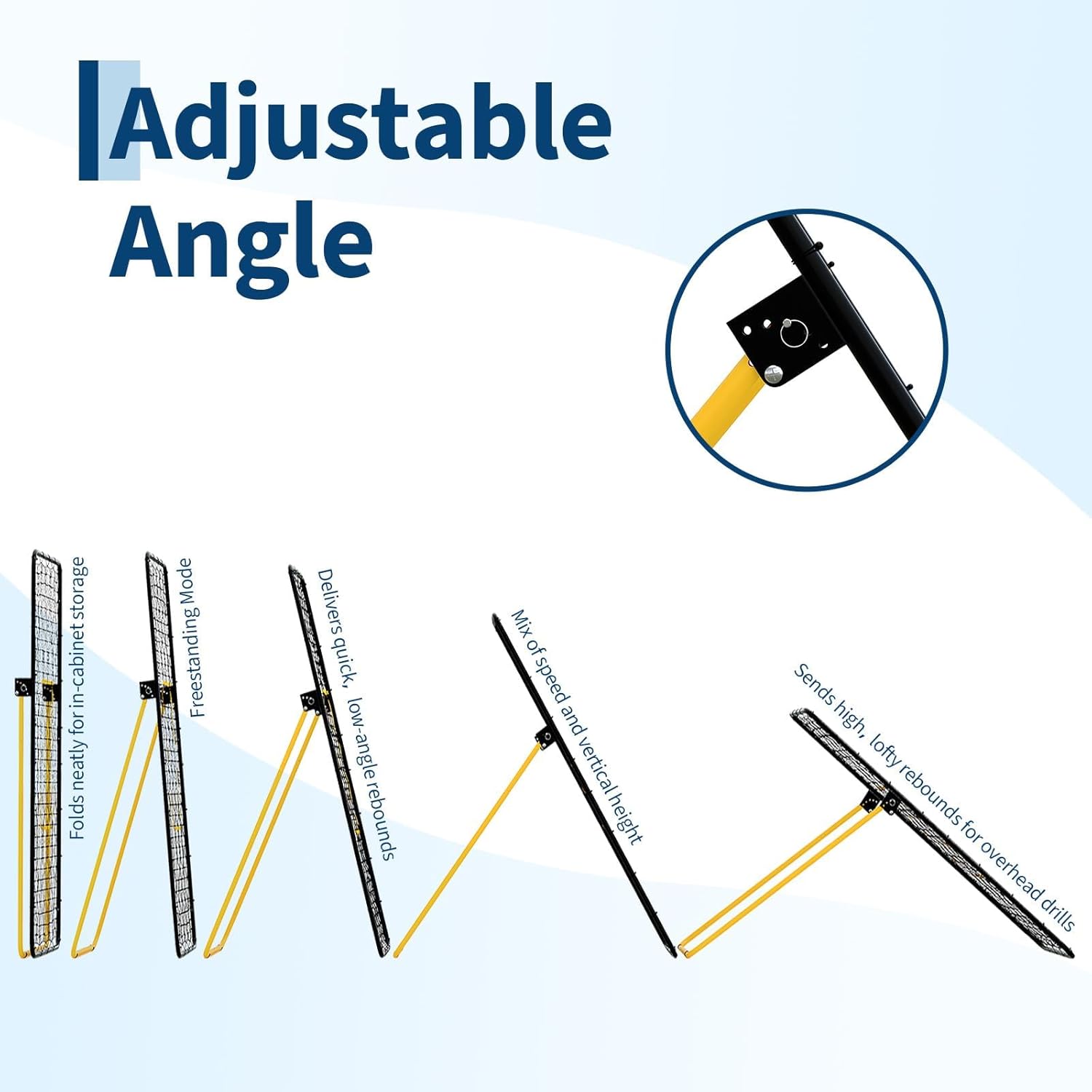 7X4 Ft Adjustable Volleyball Rebounder Net, Large Training Bounce Back Net for Bumping, Spiking Setting Sturdy, Multi-Angle Practice Equipment, Easy Setup & Foldable 7X4 Ft Adjustable Volleyball Rebounder Net, Large Training Bounce Back Net for Bumping, Spiking Setting Sturdy, Multi-Angle Practice Equipment, Easy Setup & Foldable