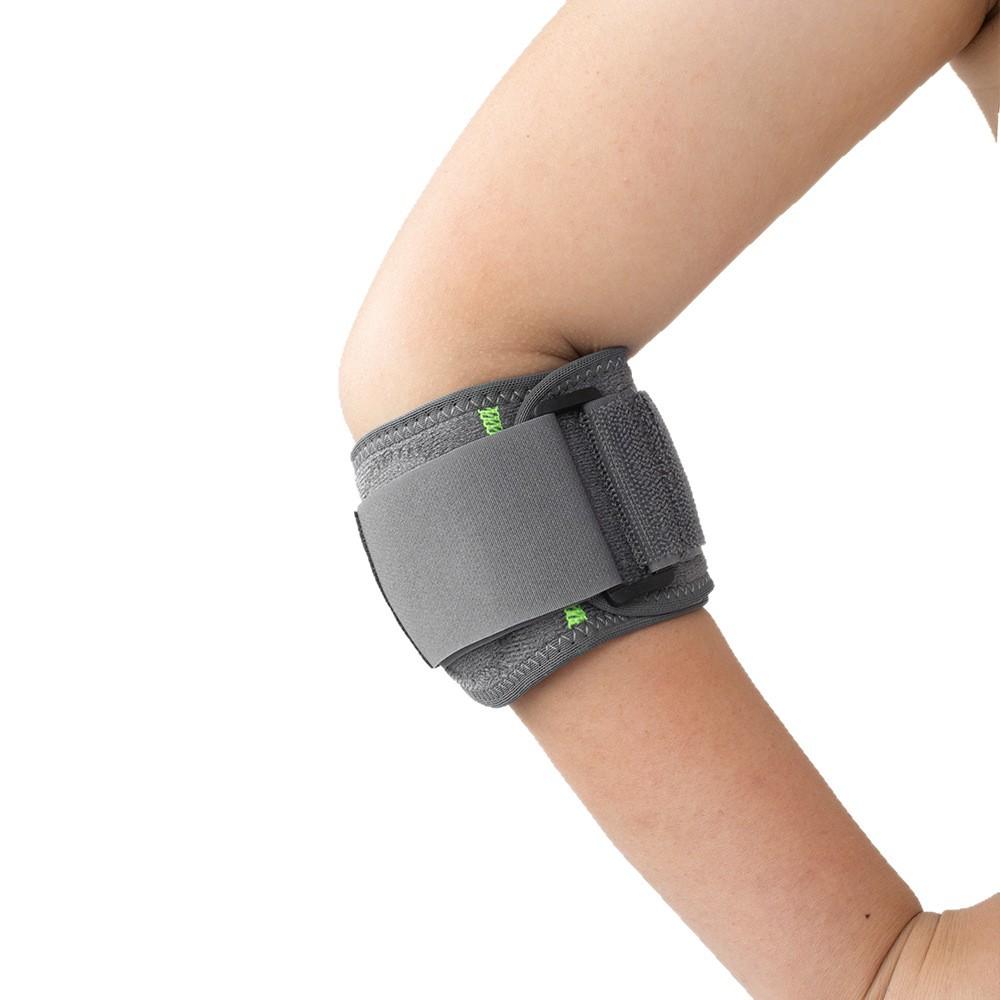 Elbow protector with summer strap and compression support for badminton, volleyball, sports, anti-collision, bench press, and fitness