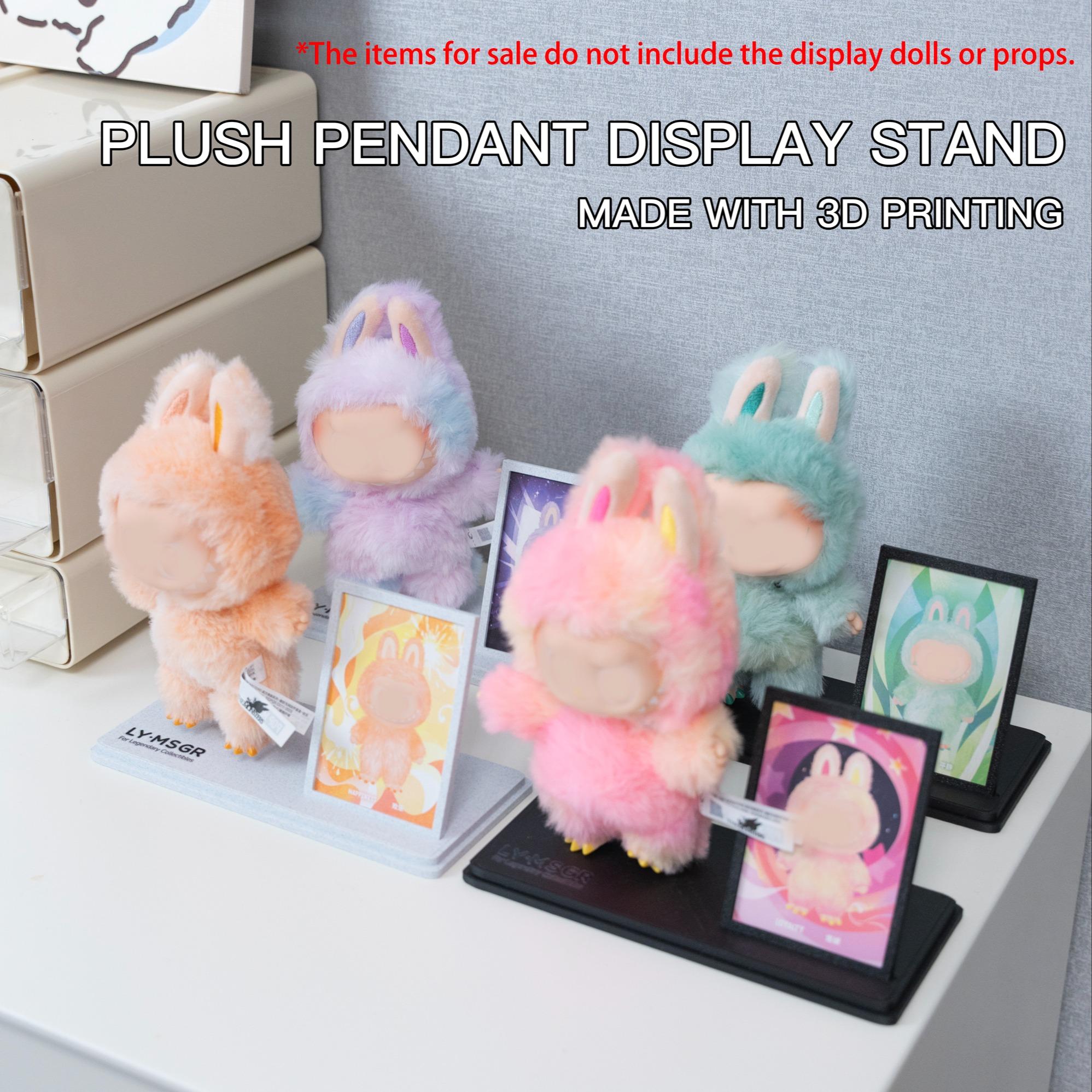Plush Pendant Display & Storage Stand - Desktop Showcase Base for Collectible Cards and Decor​