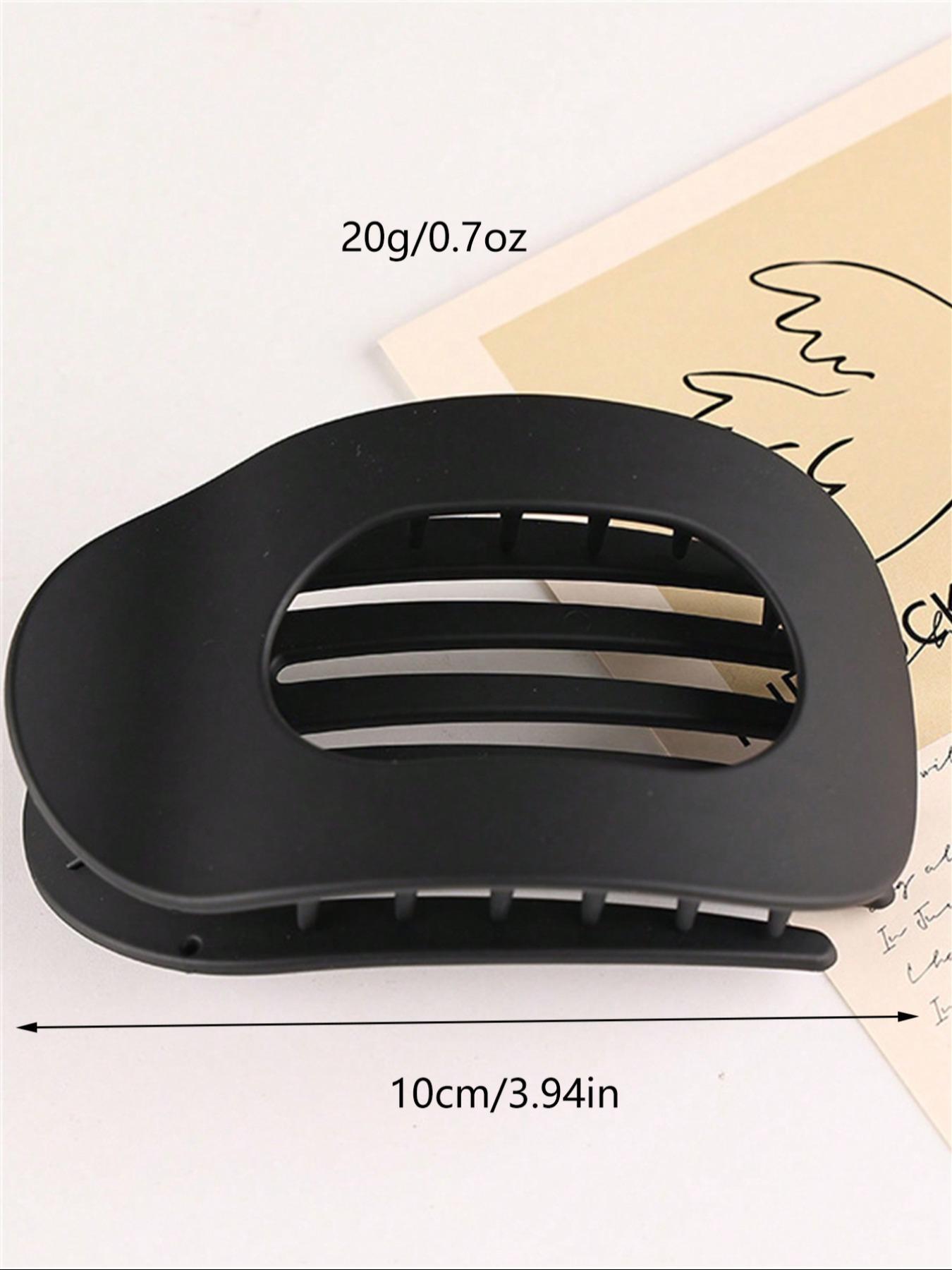 Solid Color Hair Clip, Flat Claw Clips, Hair Claws, Fashionable Hair Accessories for Women & Girls, Minimalist Headwear Suitable for Thick Hair, Fashion Hair Accessories for Party, Daily Clothing Decor