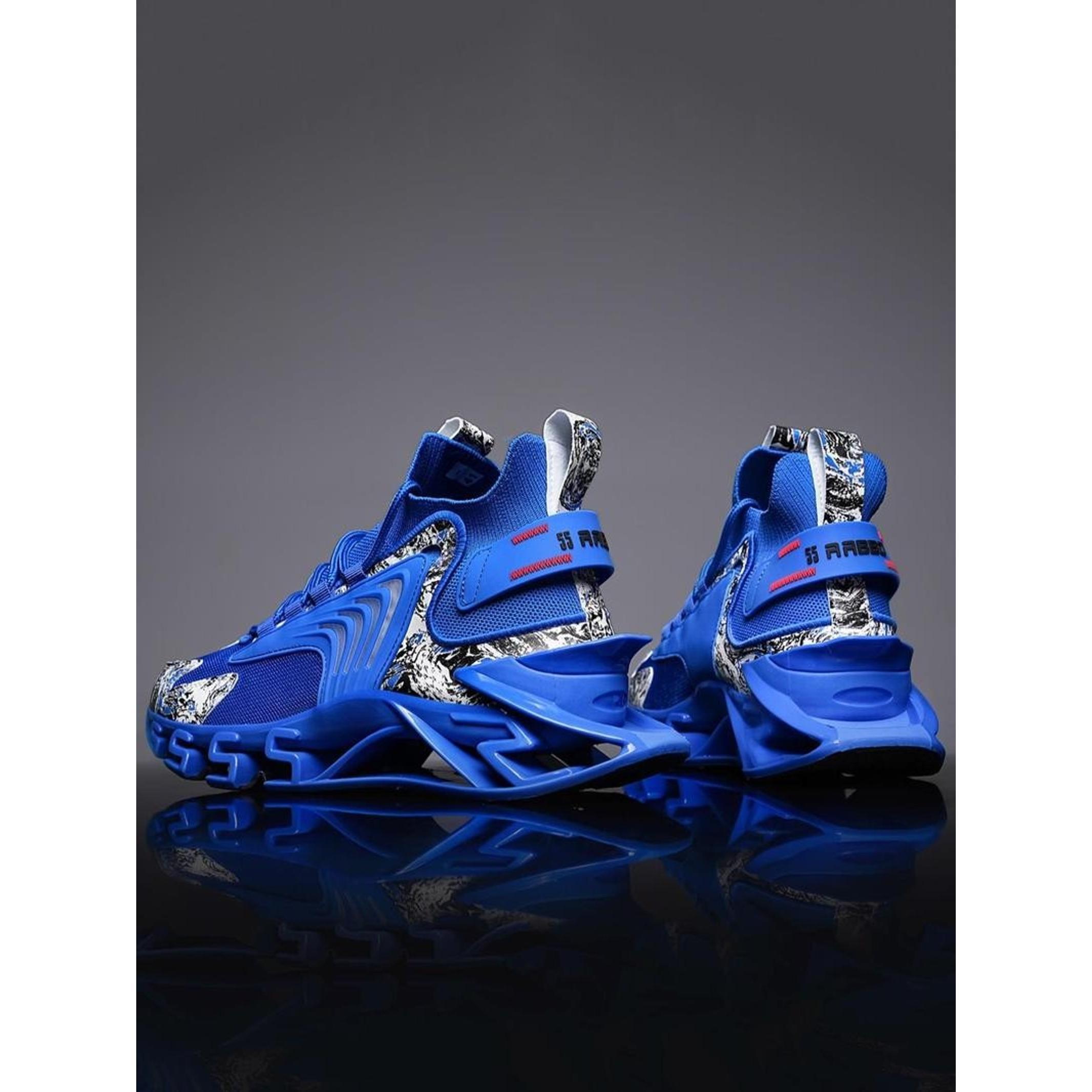 Men's Fashionable Lace Up Front Mesh Trainer Shoes,  Workout Sneakers, Casual Sports Shoes, Breathable Comfortable Sports Running Shoes, Male All-match Round Toe Designer Athletic Shoes for Daily Wear