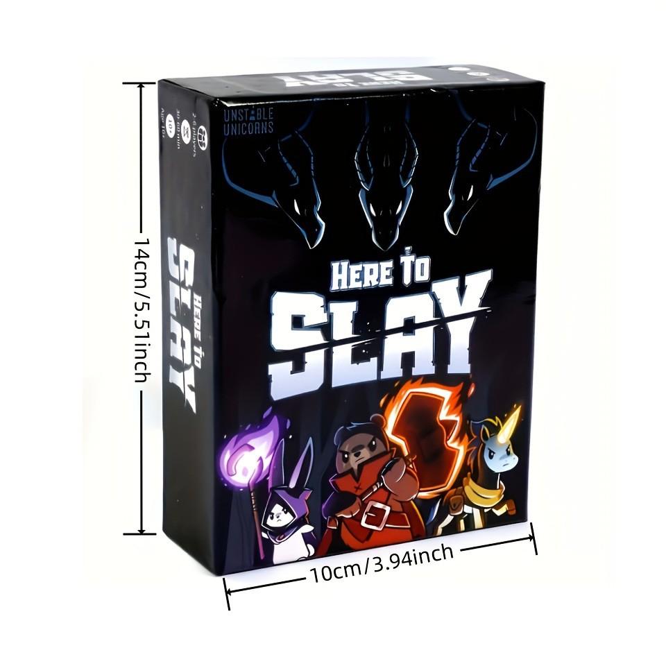 Here to Slay Tabletop Game, English Version, Strategy Card Game for 2-6 Players, Family Fun, Team Challenge, Logic & Strategy Skills