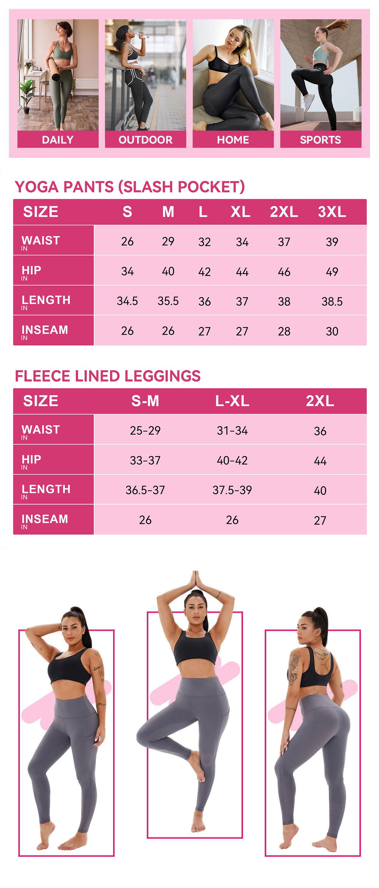 Showitty 3 Pack High Waisted Yoga Pants Winter Warm Workout Leggings