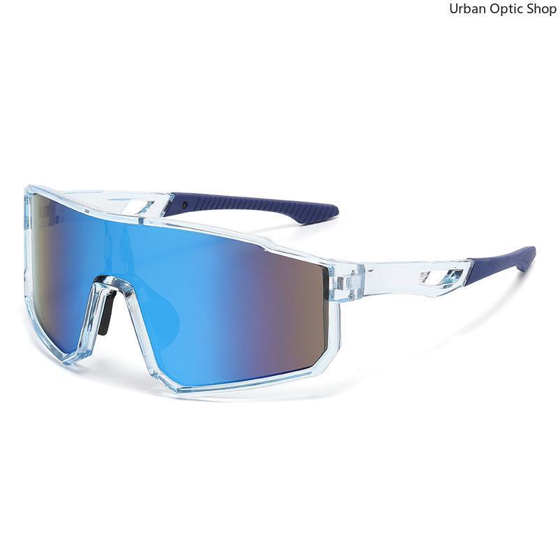 One-Piece Cycling Sunglasses for Men Women, UV400 Protection Windproof Colorful Mirrored Sports Eyewear, Lightweight Anti-Glare Glasses for MTB Road Bike Riding Driving Running Outdoor Activities,summer outifit,travel essentials