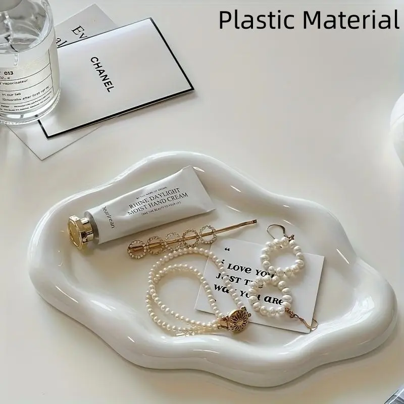 Cloud Shaped Jewelry Display Tray, Perfume Cosmetic Organizer, Home Decor for Living Room, Desktop Decoration, Wedding Gift, Box