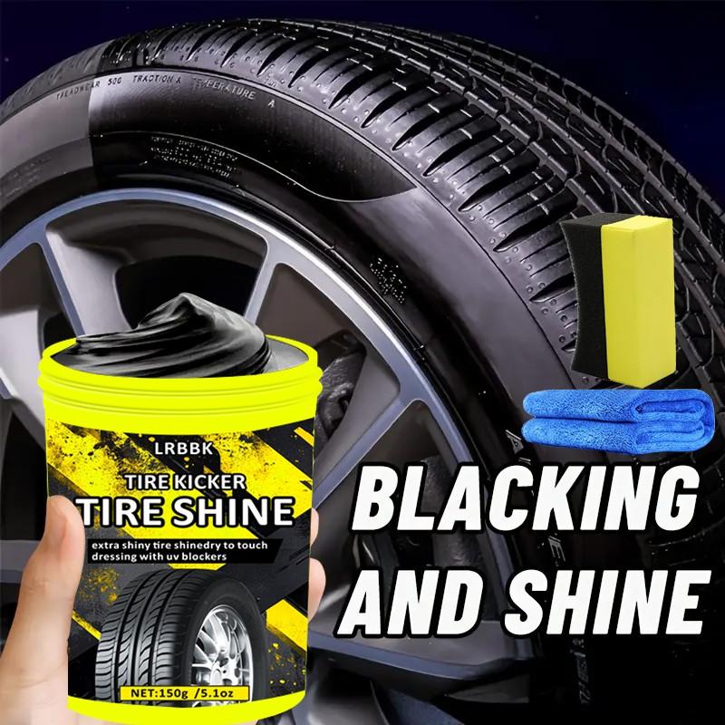 Car Tire Wax Shine Agent, Blackening Durable Protection Oil 150g, Tire Care Maintenance, Long-Lasting Shine, Tire Coating