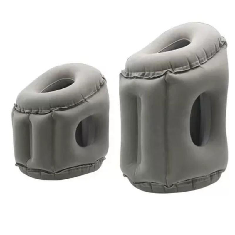 Portable Inflatable Nap Pillow for Airplane Train Long Distance Travel, Lumbar Support Rest Cushion, Comfortable Midday Sleep Aid