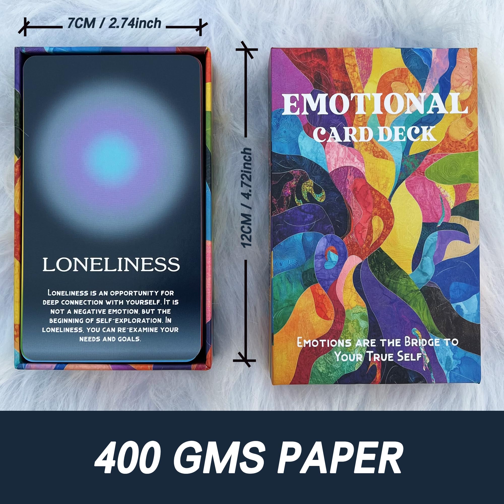 1 Box 56 Emotion Healing Oracle Cards, 56 Oracle Cards for Beginners, Mindfulness, and Spiritual Growth, Affirmation and Reflection Deck, Tarot Card Decks 1 Box 56 Emotion Healing Oracle Cards, 56 Oracle Cards for Beginners, Mindfulness, and Spiritual Growth, Affirmation and Reflection Deck, Tarot Card Decks