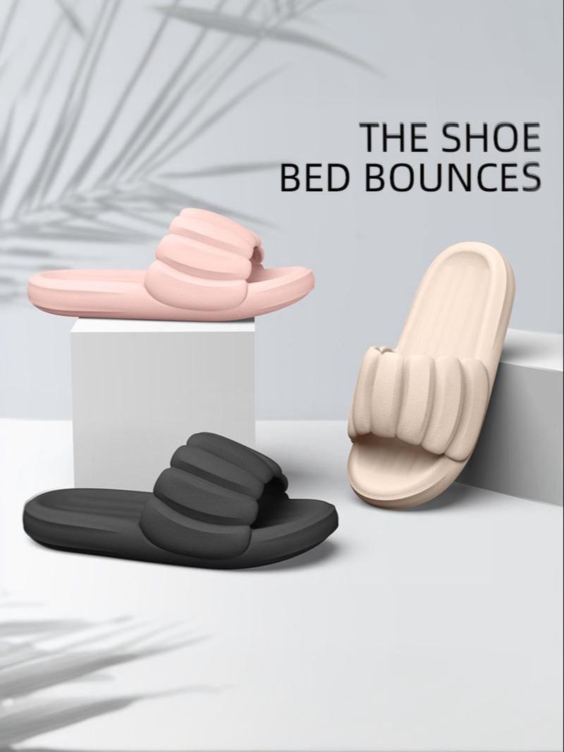 Women's Eva Flat Non-Slip Bath Slippers, Soft Indoor Outdoor Casual Shoes, Unisex Comfortable Home Footwear, Simple Style, Soft Sole Slippers, Lightweight Slippers